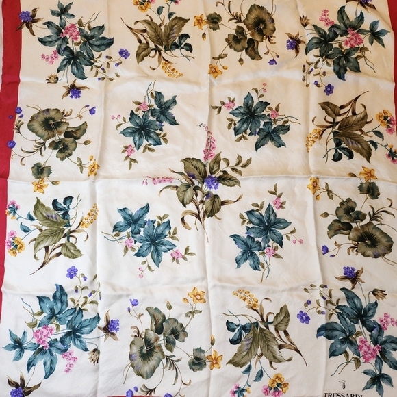 Trussardi Silk Scarf 31x30" - Picture 5 of 9